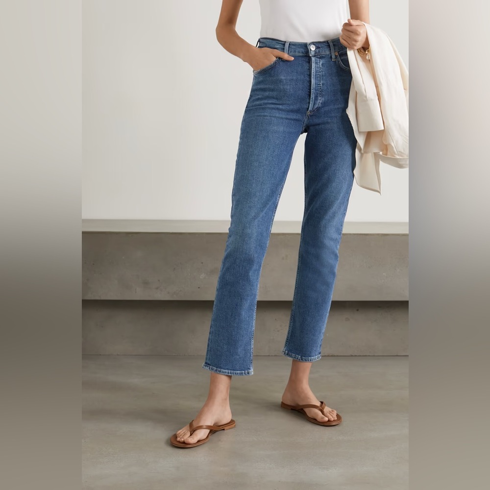 Citizens Of Humanity Blue Straight-Leg Jeans